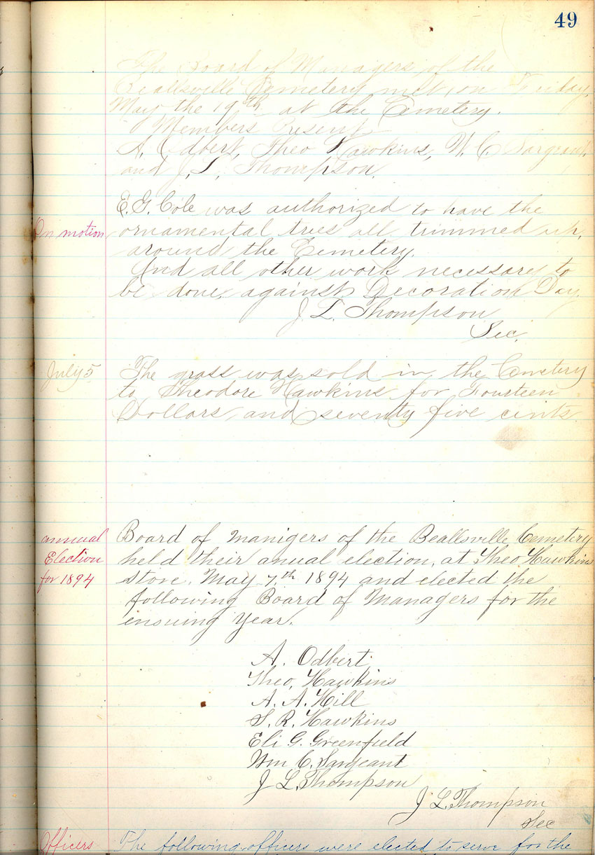 minute book